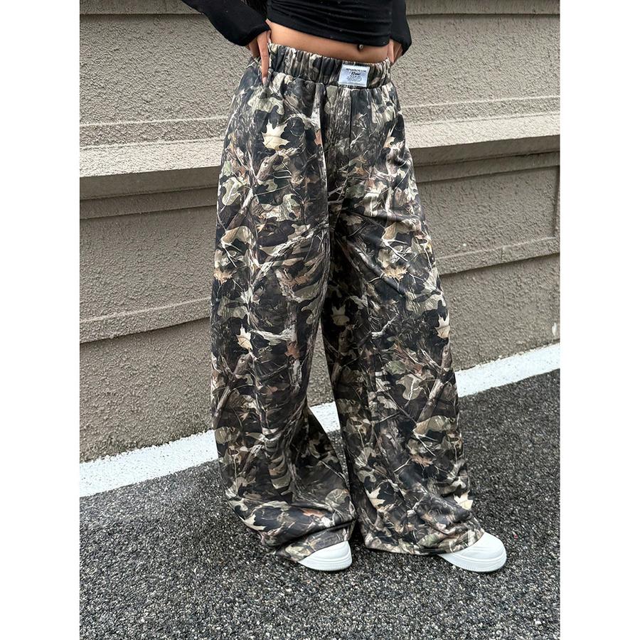 Spring/Autumn New Style Women's Casual Pants Street Ins Fashion Loose High Waist Wide Leg Long Pants