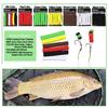 Wifreo 12PCS/2bags 8mm 5mm Carp Fishing Pop Up Foam Zig Rig Foam Sticks Hair Rig Floating Carp Fishing Bait Red Green Yellow