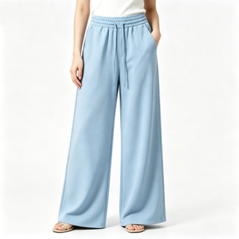 Women's pants fashion casual sweatpants versatile sweatpants wide-leg pants fleece loose trousers women