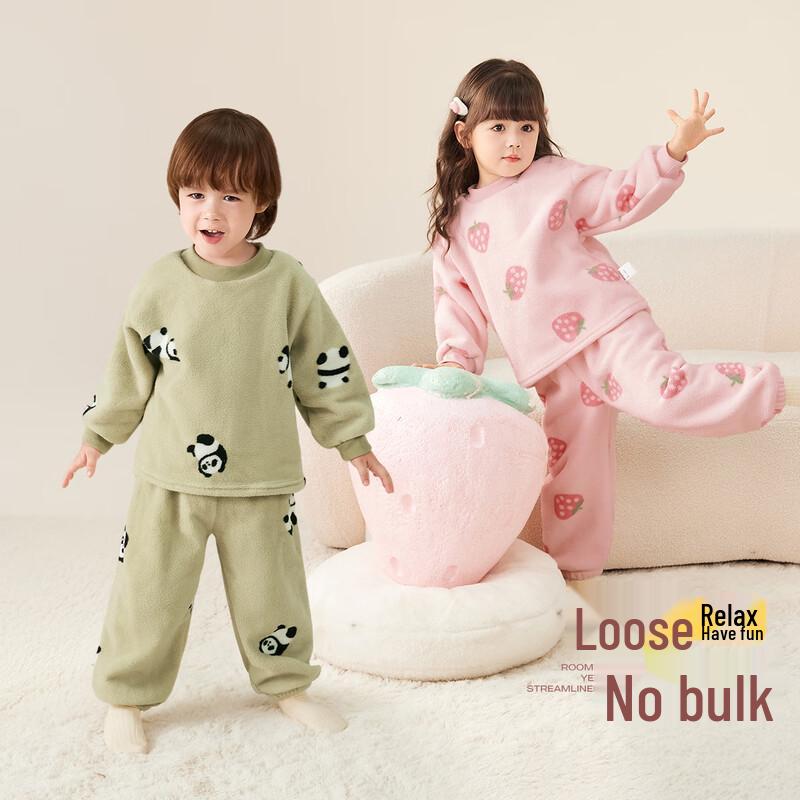 JELLYBABY Kids Thermal Pullover Homewear Set