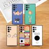 Funny F-Family Cute G-Guys Phone Case For Samsung Galaxy S25 S24 S22 S23 Ultra S21 S20 Plus 5G Frosted Non-Slip Full Soft Cover