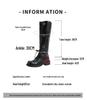 Rapid Delivery: 2025 Women's Retro Hidden Heel Western Motorcycle Boots