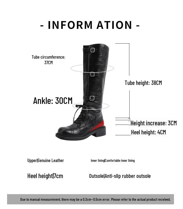 Rapid Delivery: 2025 Women's Retro Hidden Heel Western Motorcycle Boots