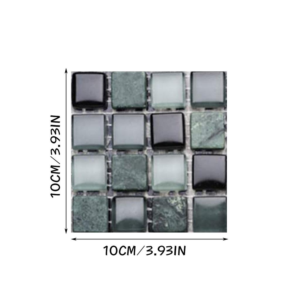 10ks samolepicí vodotěsná tapeta na dlaždice křišťálové samolepky na dlaždice do kuchyně do koupelny