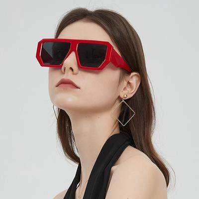 Büyük Çerçeveli Vintage Güneş Gözlüğü Kadın Erkek Kare Güneş Gözlüğü Retro Çokgen Gözlük Gözlük Erkek Kadın Dikdörtgen Gözlük ? ? ?