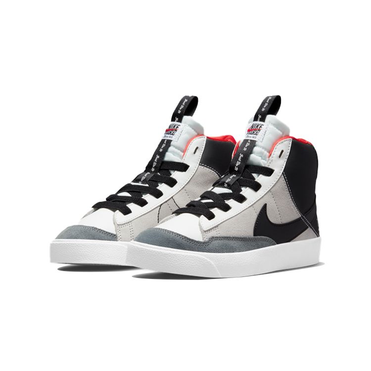 Nike Blazer Mid 77 SE PS Dance - White Black Red Kids Sneakers Summit-White University-Red Light-Smoke-Grey DH8641-100