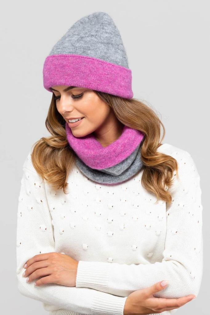 Bilbao Women' Reversible Cap Gray and Pink