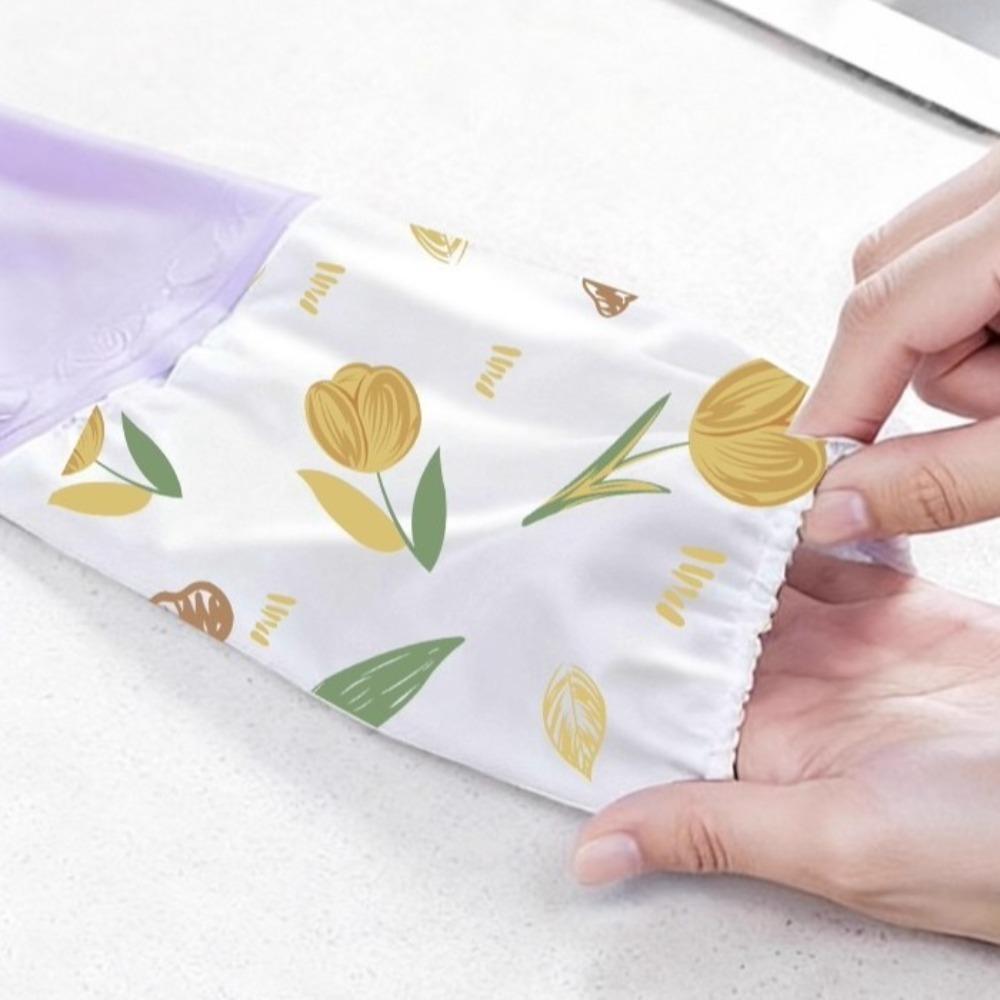 Waterproof Washing Gloves Thick Velvet Dish Washing Gloves Kitchen Gloves  Daily Use