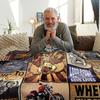 Coperta a collage di moto retrò - Morbida, confortevole, decorazione elegante, comfort per la casa, un regalo ideale per gli appassionati di moto