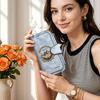Vintage Adventure Pattern Long Wallet PU Leather Multi Card Slot Large Capacity Portable Fashion Purse for Daily Use