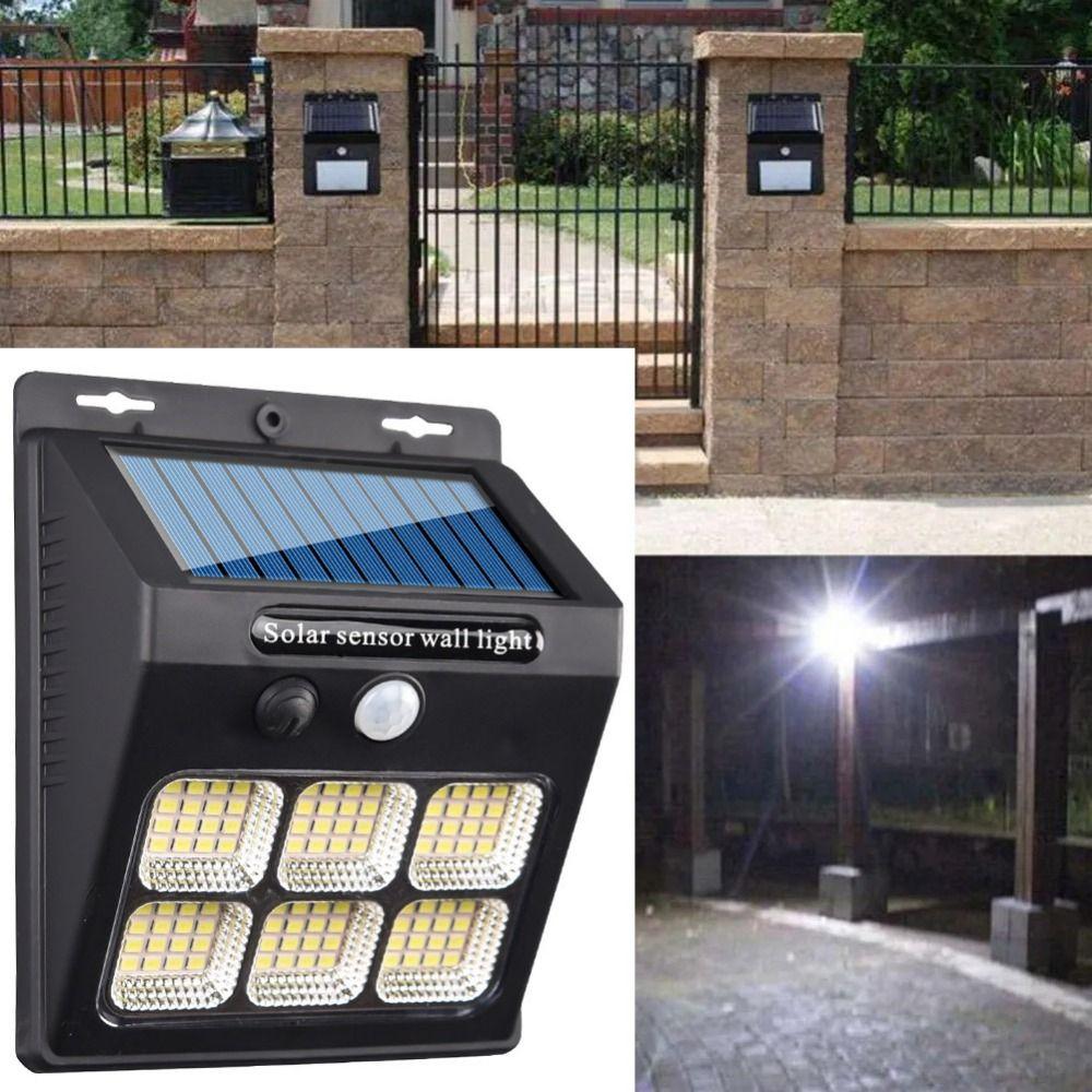 Solar Powered Outdoor Solar Lamp LED COB LED Wall Light Easy To Install Solar Garden Light  Garden