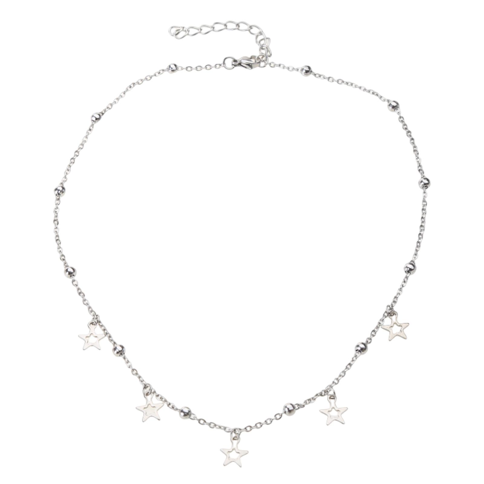 Y2K Five-pointed Star Pendant Necklace Modern Fashion Collarbone Necklace Star Necklace Hollow Star Necklace for Girls 1