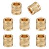 8Pcs 304 Stainless Steel Glazed European Beads, Large Hole Beads, Column, Golden, 10x10mm, Hole: 6mm