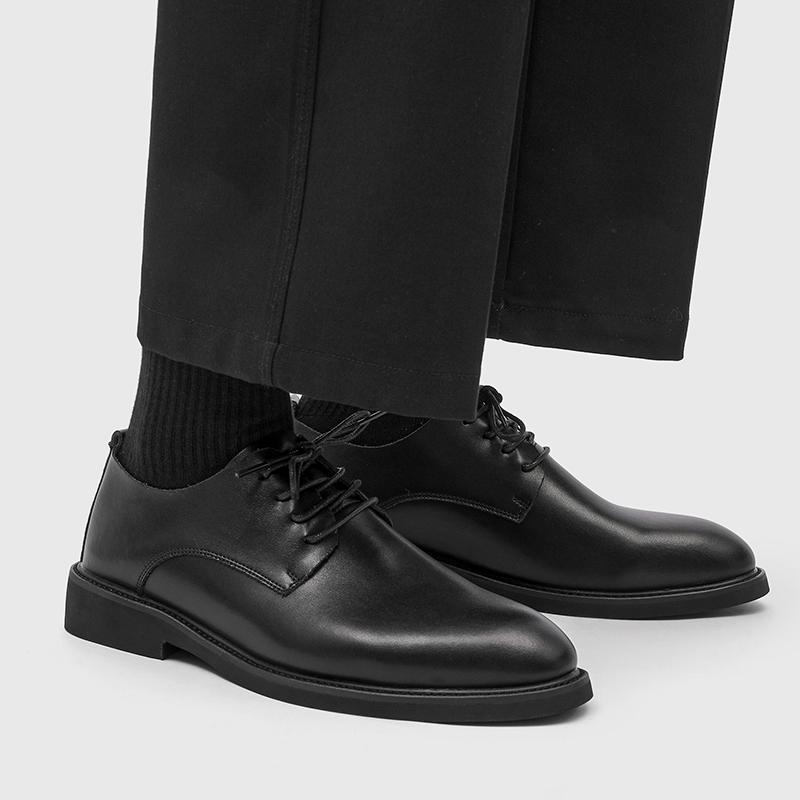 Fashion Lace-Up Men's Oxford Wedding Shoes New Arrival Male Coiffeur Flats Leather Male Outdoor Shoes Classic Formal Office Footwear