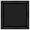 Coffee Table Black 60 X 60 X 35 Cm Tempered Glass