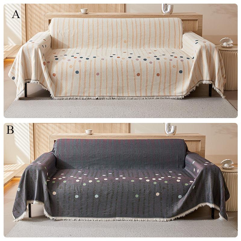 

Симпатичная ткань для чехла на диван из шенилла, подходит для всех сезонов, двухсторонний чехол для дивана AB, устойчивый к царапинам от кошек, двухстороннее одеяло для дивана 180*130cm