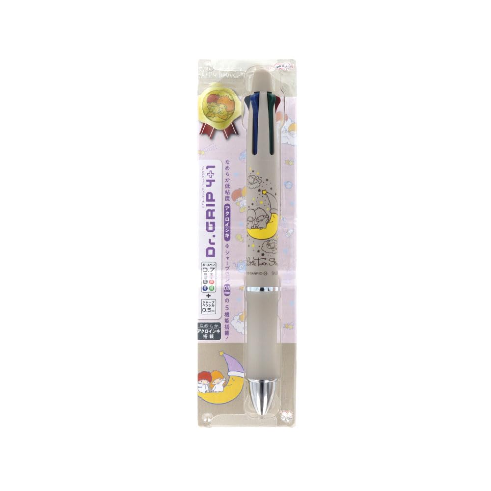 Stationery Sanrio Character Pen Grip Gift Pen Little Twin Stars S4657993 Sun-Star Multi-Function Dr. 4+1