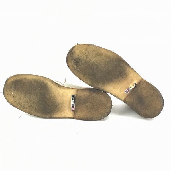REGAL suede desert boots chukka boots 24.0 gray(USED)
