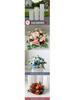 Wedding Aisle & Car Delivery Floral Decorations: Artificial Flowers & Roman Columns Bouquet