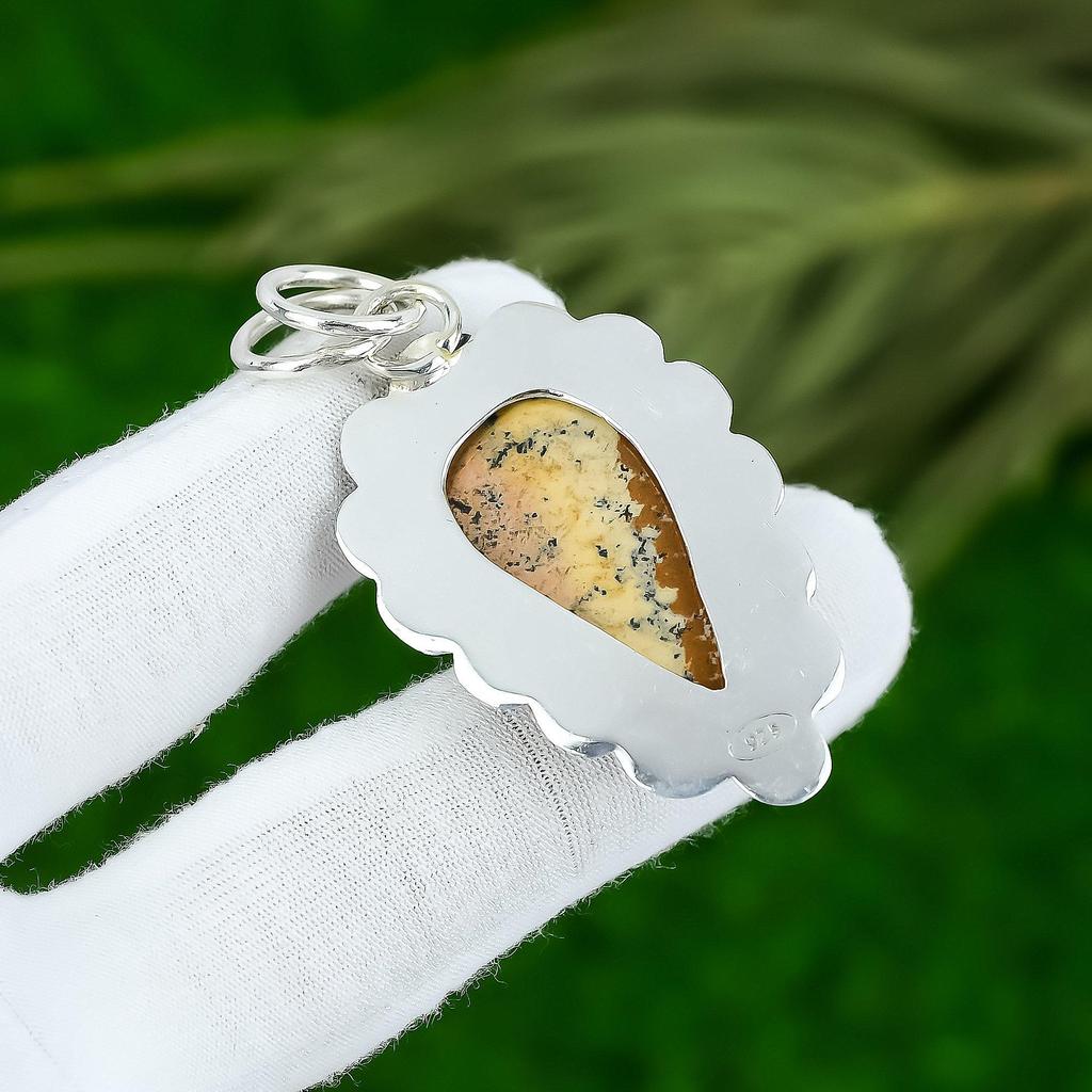 Picture Jasper  925 Sterling Silver Original Gemstone Pendant