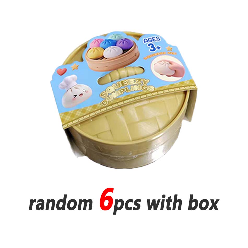 Dumpling Squishy Mysteries Dumplings Stress Relief Fidget Toys Home Office Desk Accessories Party Gift  Dumpling Squishy