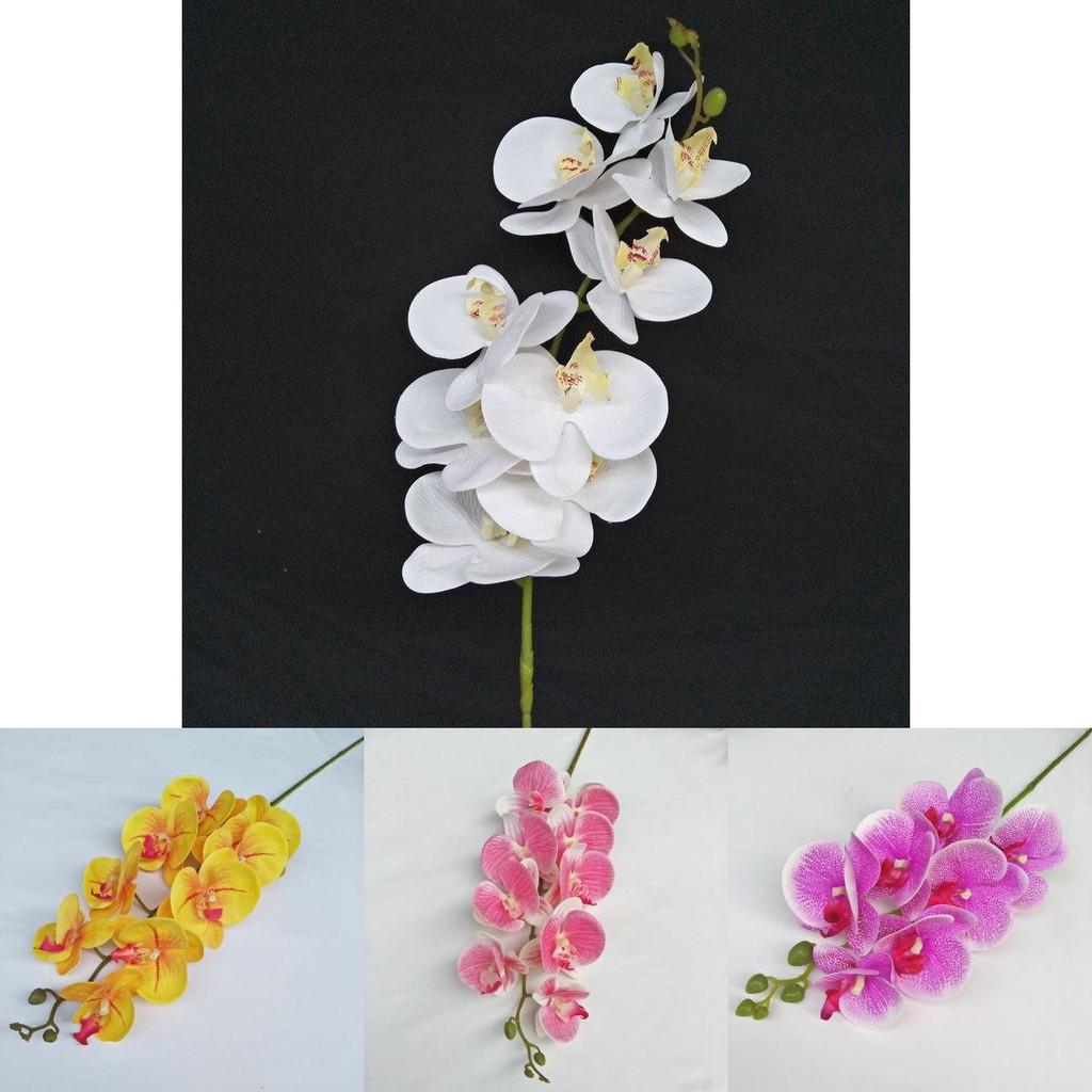 Artificial Phalaenopsis Orchid 3d Printed Realistic Multi Stem For Home Wedding Decor