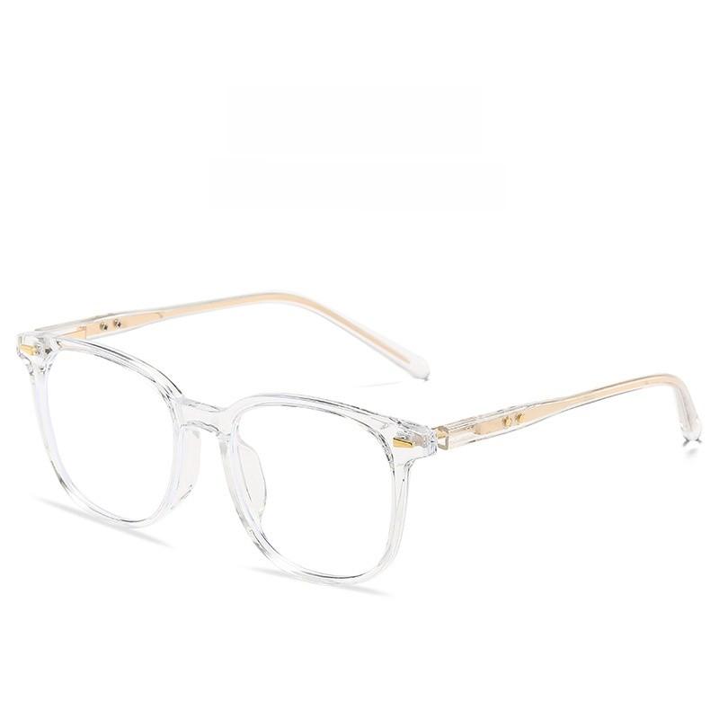 Tr90 Square Eyeglass Frame For Men And Women With Blue Light Blocking Lens For Fashion Casual Wear