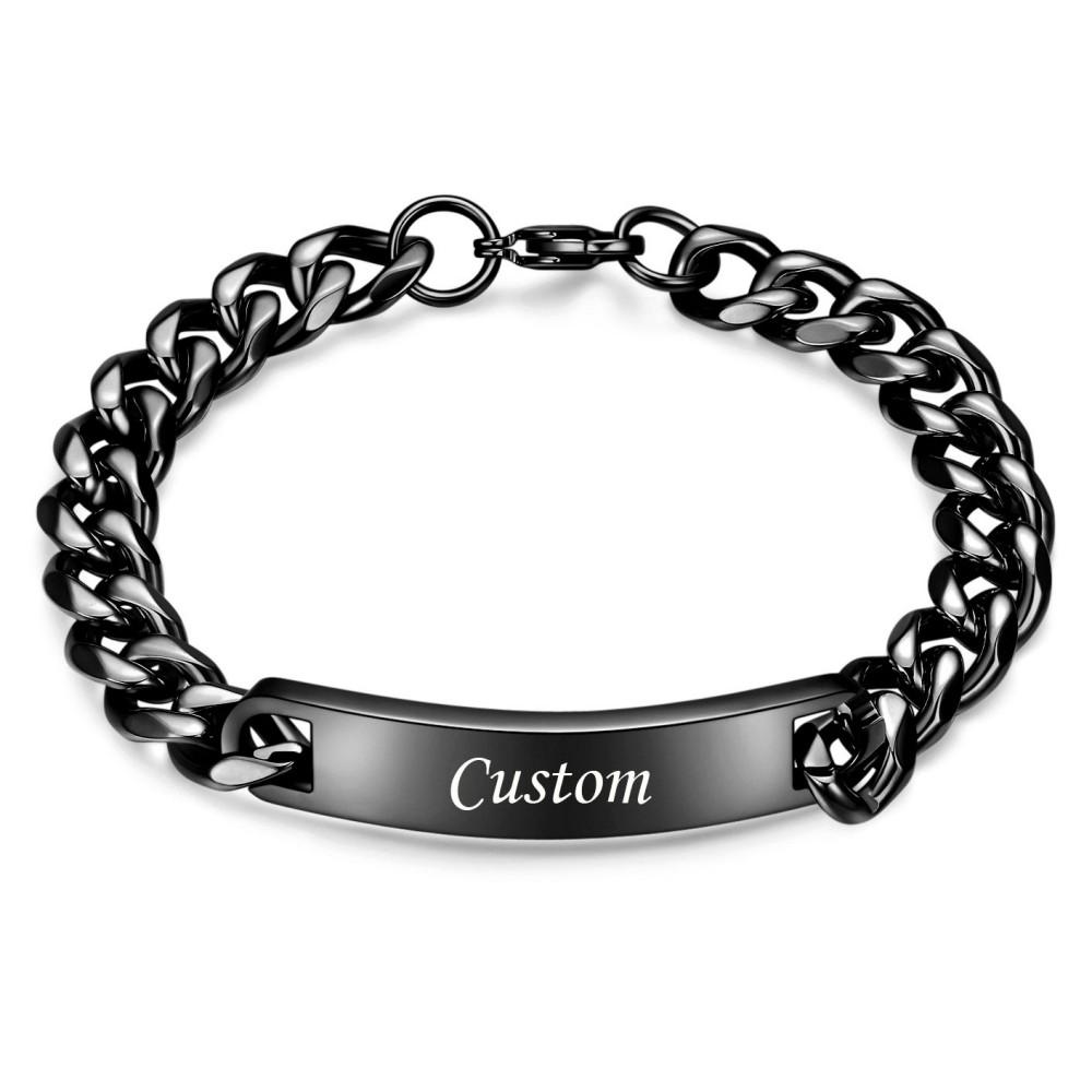 New Fashion Watch Chain 10mm Smooth Titanium Steel Bracelet for Men Customizable Personalized Male Gentleman Business Gift