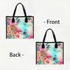 Boho Watercolor Floral Tote Bag Large Casual Fashion Handbag for Daily Use