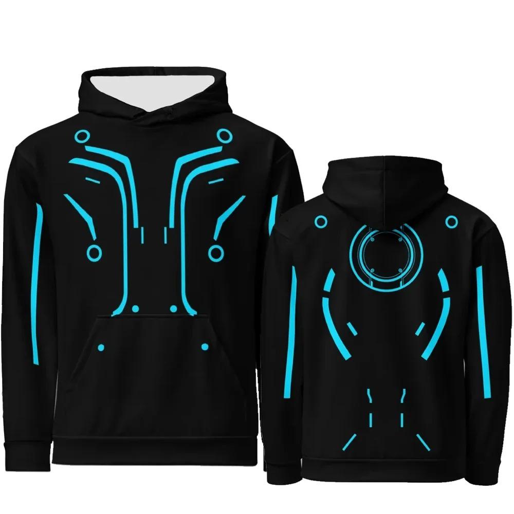 High Quality TRON Ares Cosplay Kids Hoodies Long Sleeve Fleece Winter Hooded Sweatshirts 3D Children Sweatshirts with Hooded