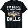 Funny Billiards Art For Men Women Billiard Lover Pool Player T-Shirt(1)