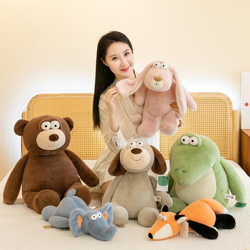 Just Look At You Elephant Plush Toys Girls Office Rabbit Sleeping on The Pillow Children Crocodile Doll Fox Leaning on The Pillow