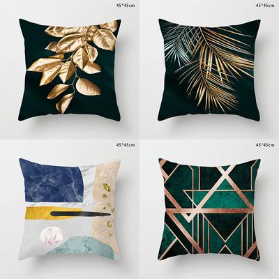 45cm Nordic Style Modern Gold Pillow Cover Home Decoration Living Room Bedroom Cushion Pillowcase For Sofa Chair Car Seat