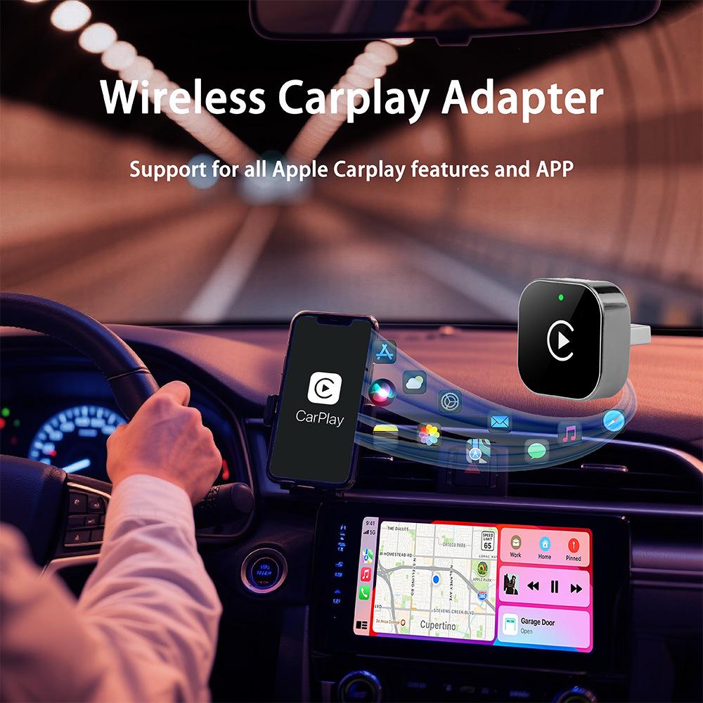 Top-Selling Wireless CarPlay & Android Adapter: Plug-and-Play, OTA Upgrades, Compatible with 98% of Cars