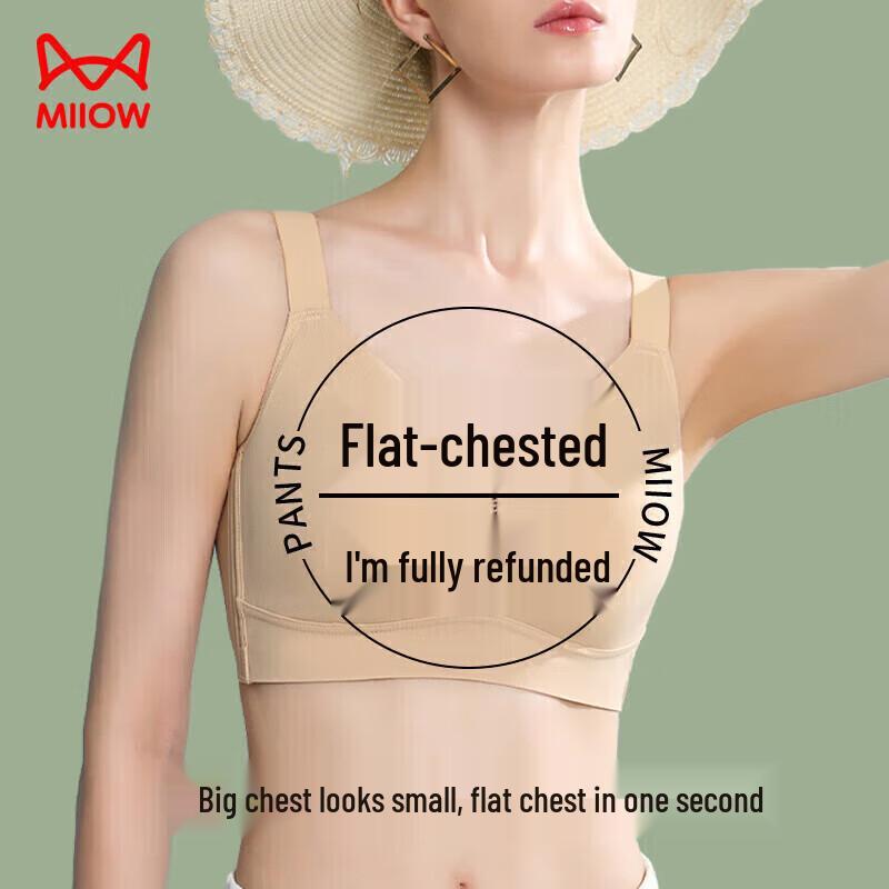 MaoRen Women s Seamless Wireless Minimizer Bra XL (36/80CDE)