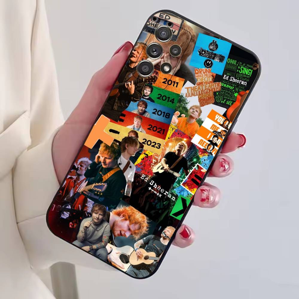 Ed Sheeran Hot Singer Phone Case For Samsung S25,S24,S21,S22,S23,S30,Ultra,S20,Plus,Fe,Lite,Note,10,Black Cover