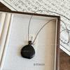 Vintage Long Irregular Circular Pendant Necklace For Women Ethnic Adjustable Sweater Chain