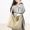 Washed Canvas Bag Lazy Wind Drooping Tote Bag Women's Literary Class Bag Mailman Bag Casual Shoulder Bag Men's