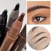 Dual-Tip Eyebrow Pencil with Multi-Bristle Brush Tips  Waterproof & Smudge-Proof Formula,  Instant Volume Defined Brows & Hairline Filling