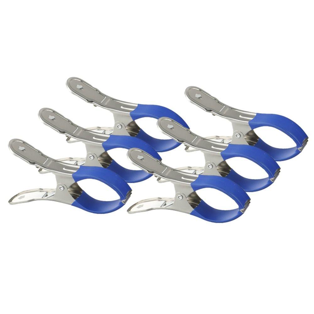 12Pcs Stainless Steel Hanger Spring Clamps with Plastic Handles Clothes Pins  Above Ground Pools