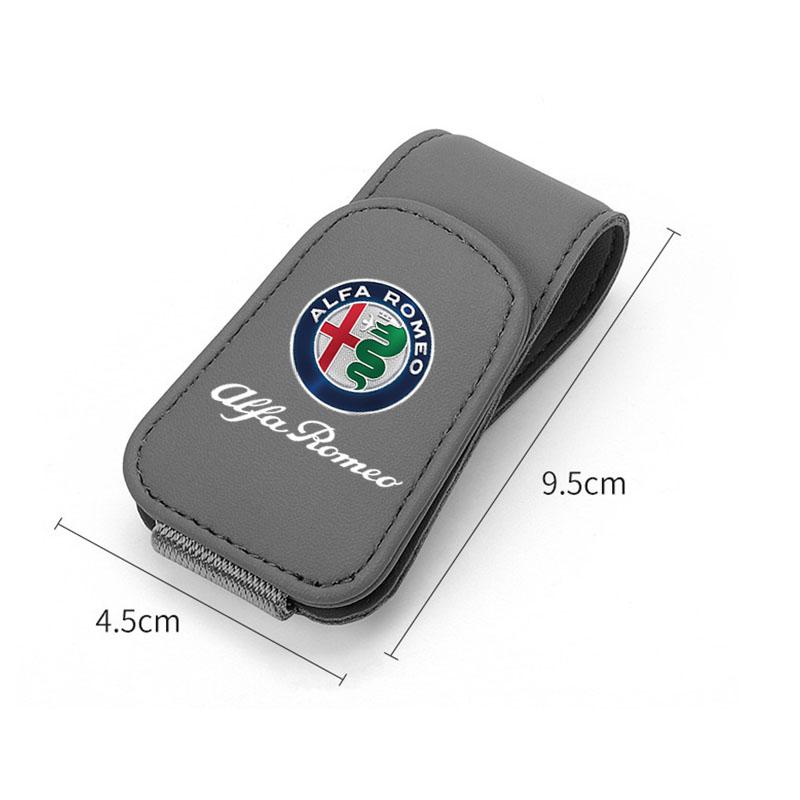 Universal Car Sunglasses Clip Card Ticket Holder Stand Sun Visor For Alfa Romeo giulietta 159 mito giulia stelvio 147 Accessorie