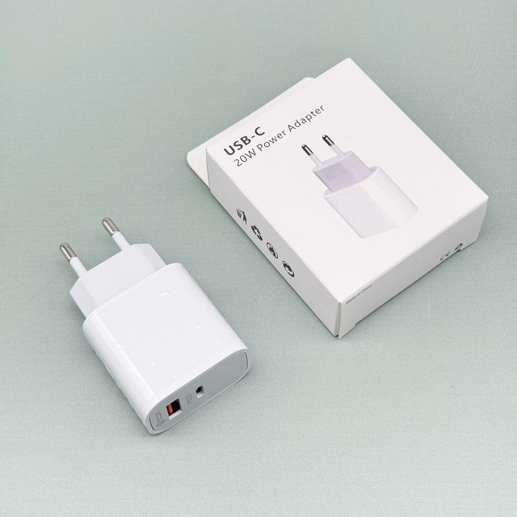 US Standard PD 20W Dual Port A+C Fast Charger for iPhone 14/Android