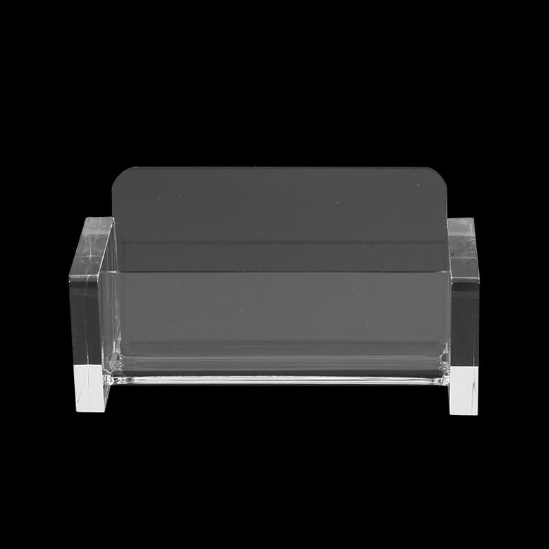 Creative Business Card Case Holder Desktop Office Modern Card Display Organizer Stand Stationery Storage Box
