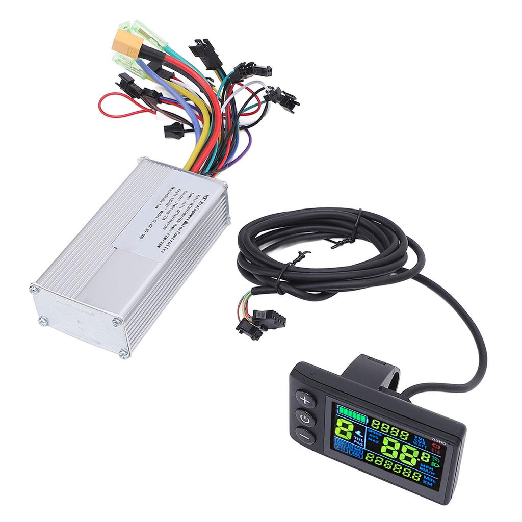 LCD Display Panel Brushless Motor Controller Kit 36V 48V 60V 450W 500W Sine Wave Motor Speed Controller for Electric