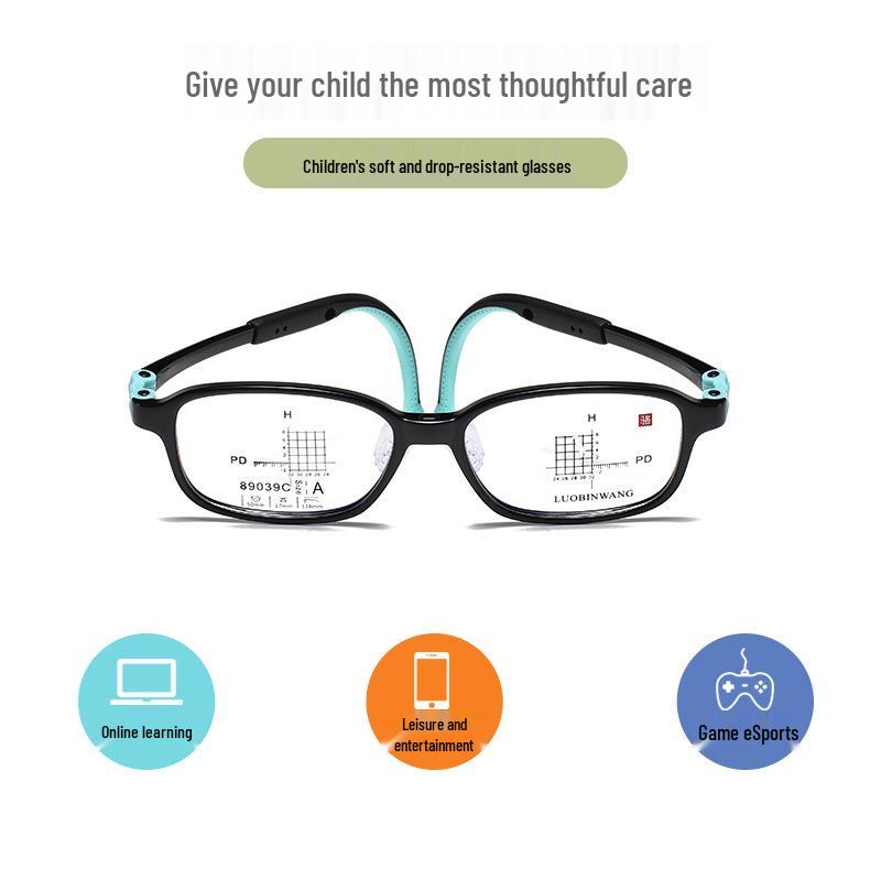 Ultra-Light Drop-Resistant Silicone Frame with Defocus Control Lenses for Children's Myopia
