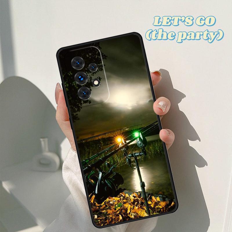 Carp Fish Fishing Rod Phone Case For Samsung Galaxy A42 A31 A40 A51 A71 A32 A80 A91 A52 A72 A73 A20e A21S A50 A70 A11 A12 Cover