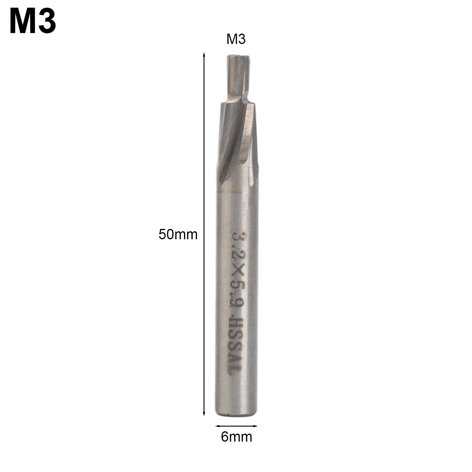 

Countersink Mill Cutter Aluminum HSS Hard M3-M8 Milling Precision Slotting Versatile Wear Resistance Efficient