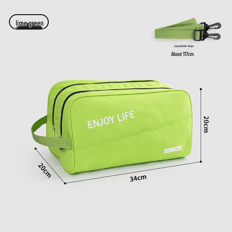 Wodoodporna torba fitness z separacją na mokre/suche, unisex torba crossbody sportowa i do jogi, ręczna kosmetyczka na przybory toaletowe i kosmetyki