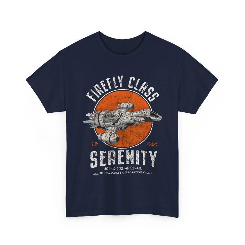 Firefly Spaceship Space Movie Tv Drama Unisexs Tshirt For Summer New Unisex High Street Couple Outfit For Tranquility