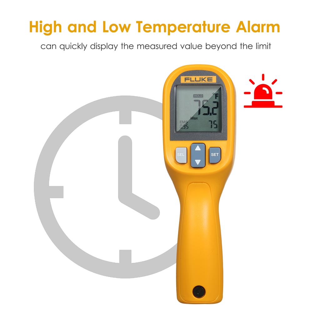 FLUKE 59E Infrared Thermometer Mini IR Thermometer Digital Handheld Temperature Tester 8:1 Laser